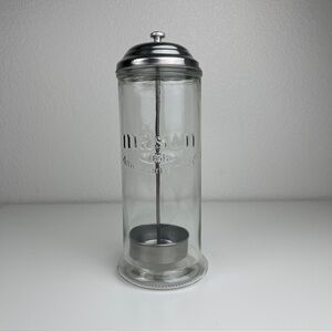 Mason Glass Straw Holder Dispenser